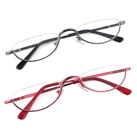 lightweight half frame reading glasses.